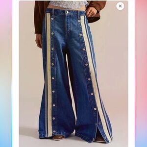 Free People Finish Line Wide Leg Jeans